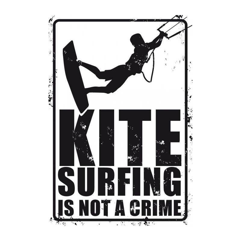 PLAQUE KITESURFING IS NOT A CRIME