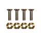 Screw Set Foil Mounting System (incl. nuts) (4pcs)