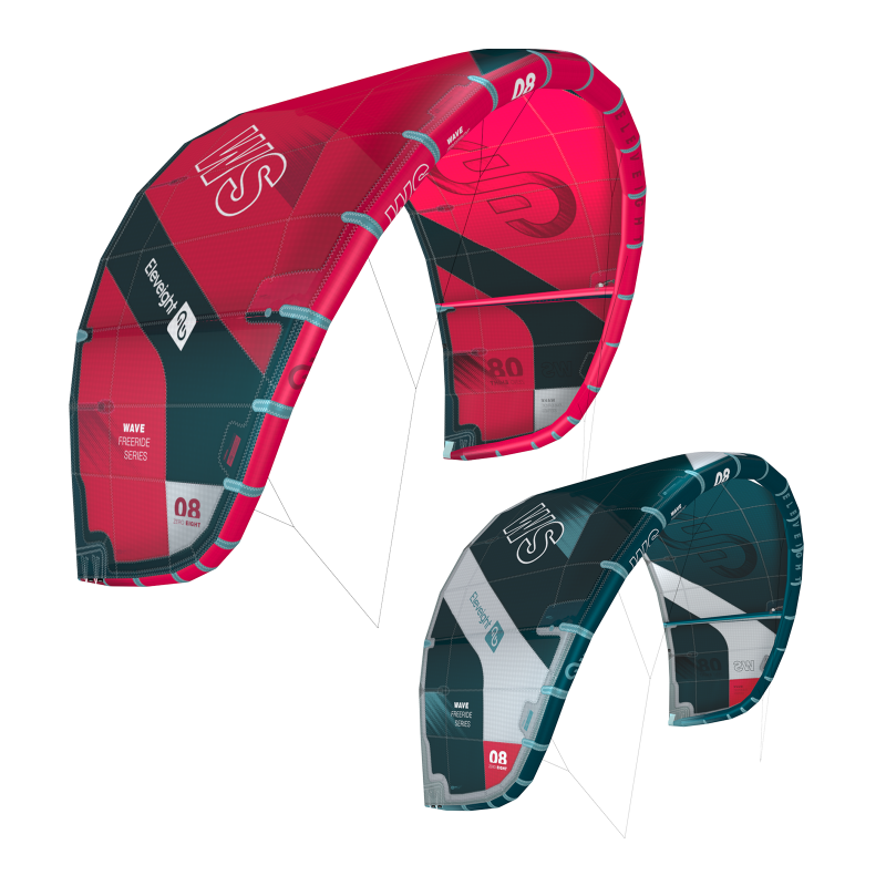 Aile de kite surf vague Eleveight Kite WS v6 2023