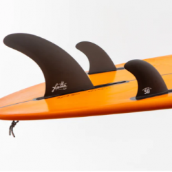 FEATHER FINS SINGLE US + SIDE BYTES 2+1 Black. SINGLE TAB