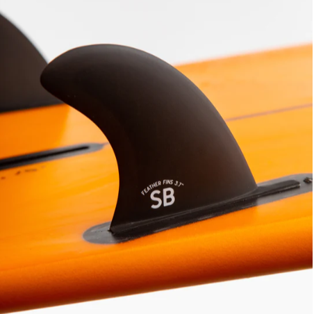 FEATHER FINS SINGLE US + SIDE BYTES 2+1 Black. SINGLE TAB