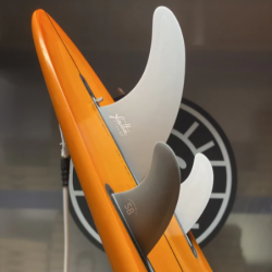 FEATHER FINS SINGLE US + SIDE BYTES 2+1 Black. SINGLE TAB