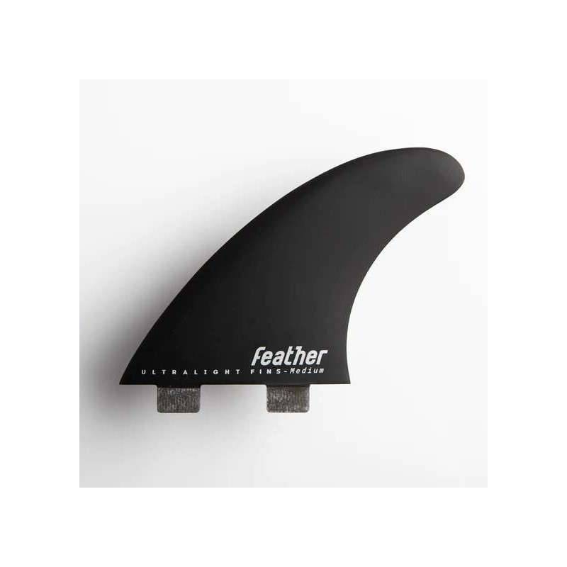 FEATHER FINS ULTRALIGHT DUAL TAB BLACK MEDIUM