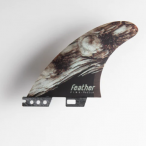 FEATHER FINS BUGARSKI SHAPER SERIES BURN WOOD. CLICK TAB