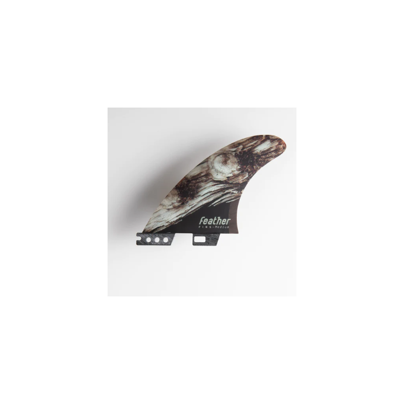 FEATHER FINS BUGARSKI SHAPER SERIES BURN WOOD. CLICK TAB