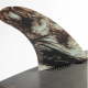 FEATHER FINS BUGARSKI MODERN KEEL BURN WOOD. CLICK TAB