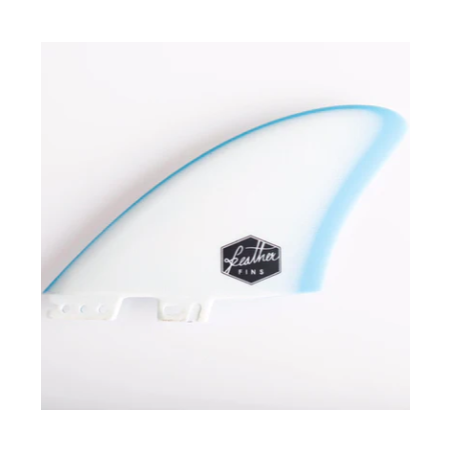 FEATHER FINS TWIN FIN CLICK TAB BLUE/WHITE