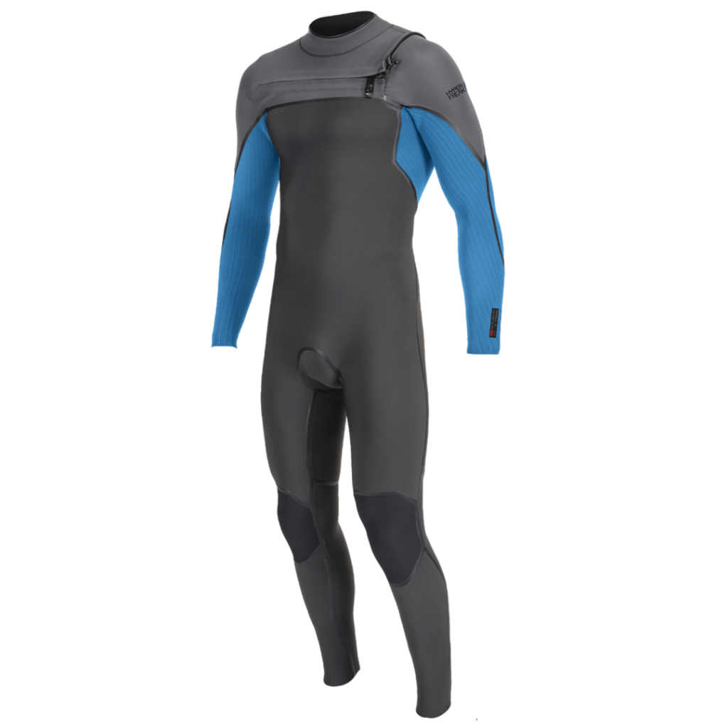 O';Neill Hommes Hyperfreak + 5/4mm Chest Zip Combinaison - Navy - Oneill Mens Size - S