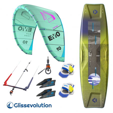 PACK KITESURF DUOTONE EVO 2025 + SELECT CB 2025 + TRUST BAR 2025