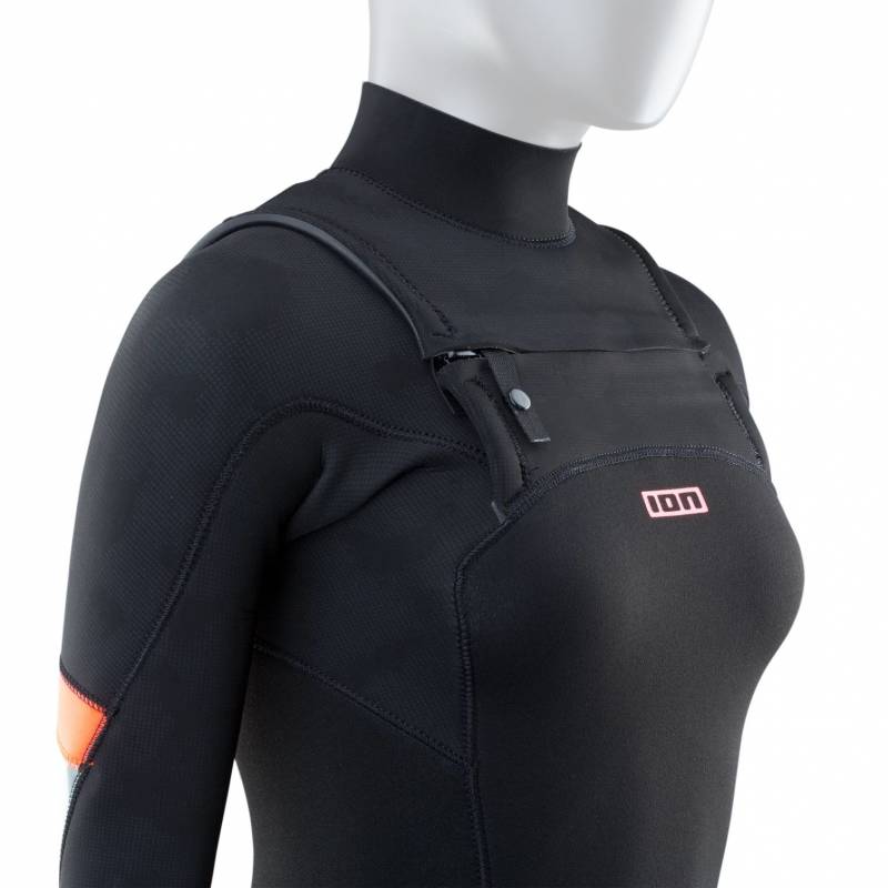 ION Element 4/3 Front Zip femme 2023 – détail fermeture frontale