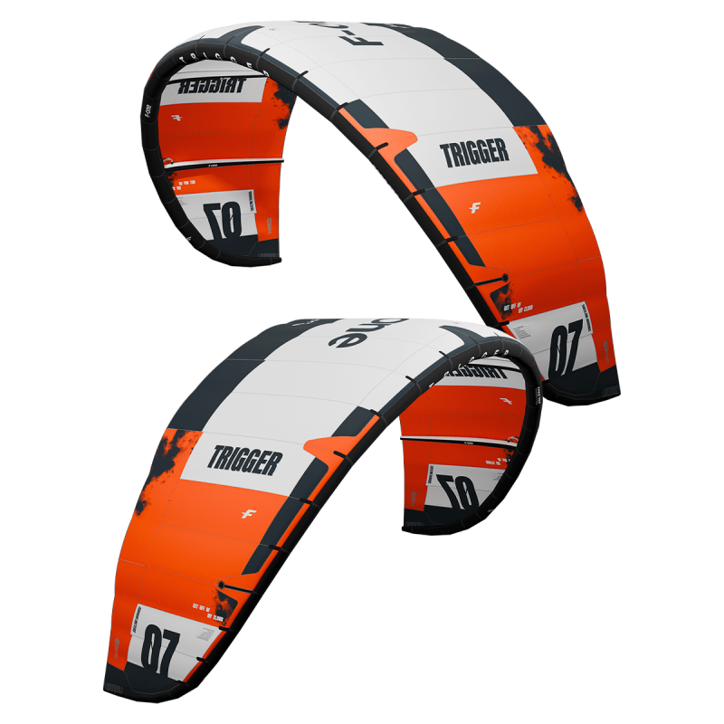COLORIS BLACK FLAME AILE DE KITESURF F-ONE TRIGGER V2 TEC 2026