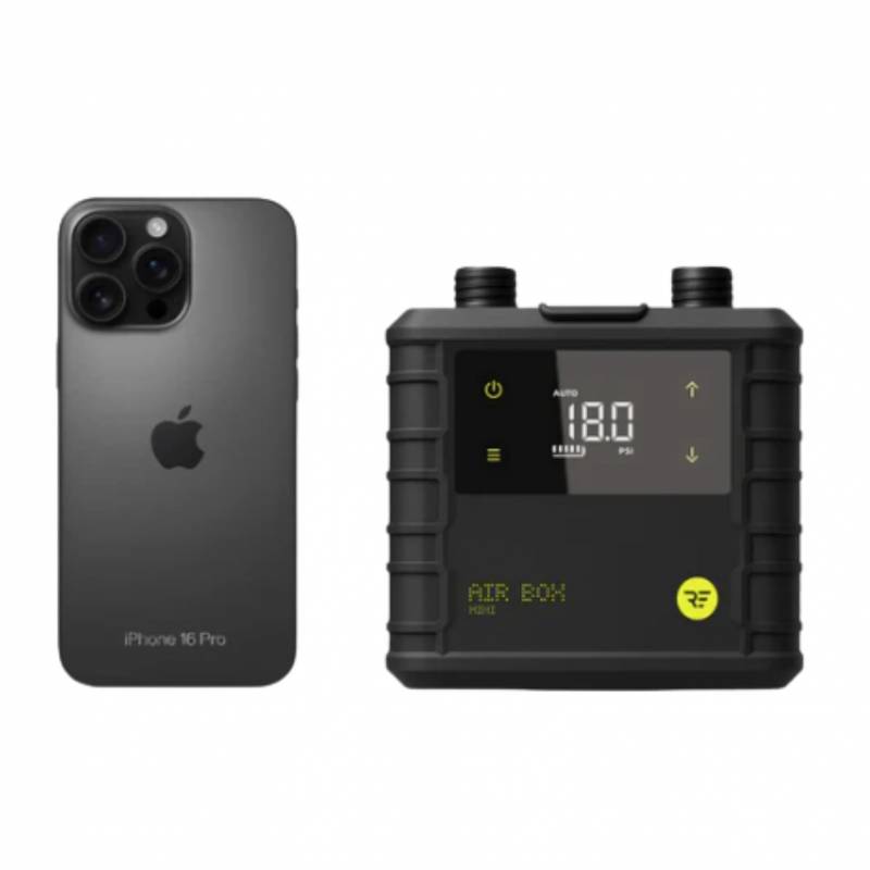 Comparaison taille iphone AIRBOX MINI PUMP