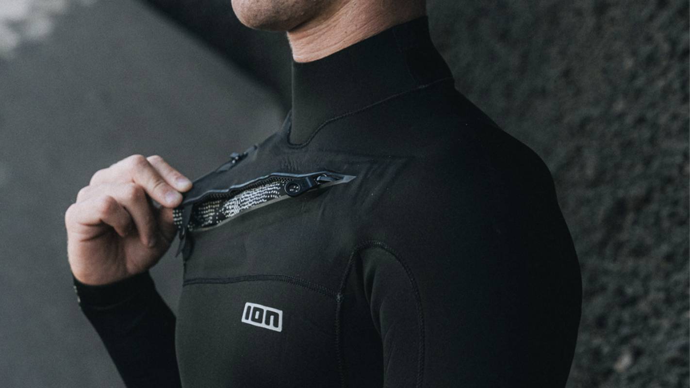Combinaison néoprène ION Seek Core 5/4 homme 2026 détails zip frontal
