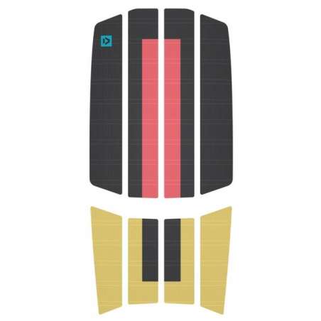 Duotone Kite DUOTONE TRACTION PAD TEAM FRONT 2022 - Vanilla/Yellow - Straps - Pads