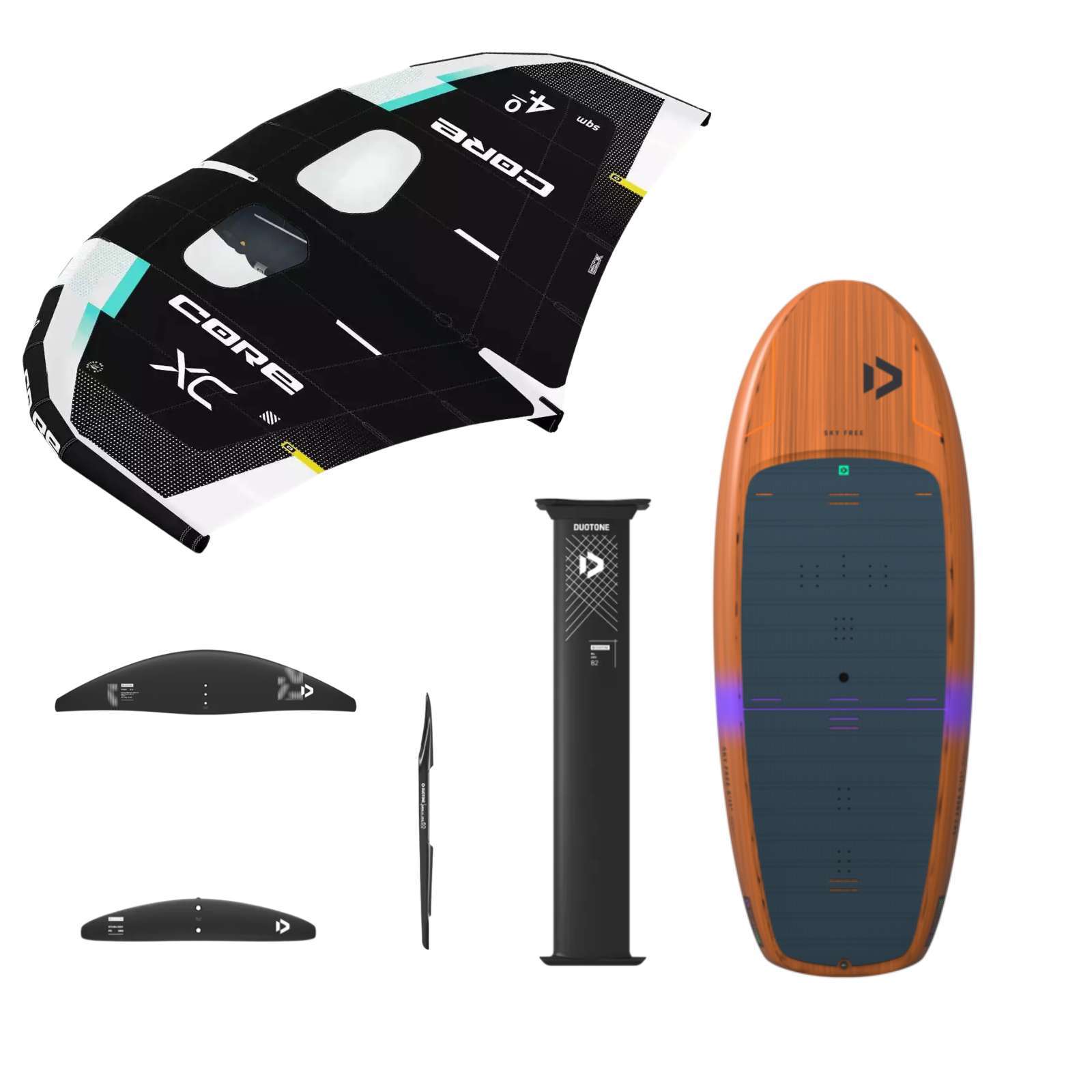 Pack Wing Foil Duotone Sky Free + Aile Core XC 2026 | GlissEvolution