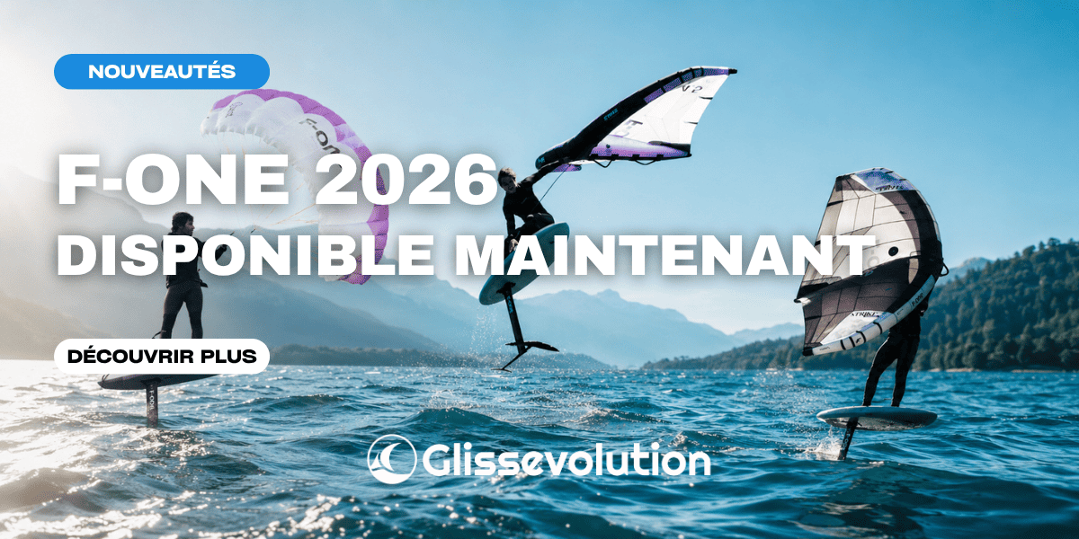 Slider F-One 2026 nouveautés wingfoil et kitesurf