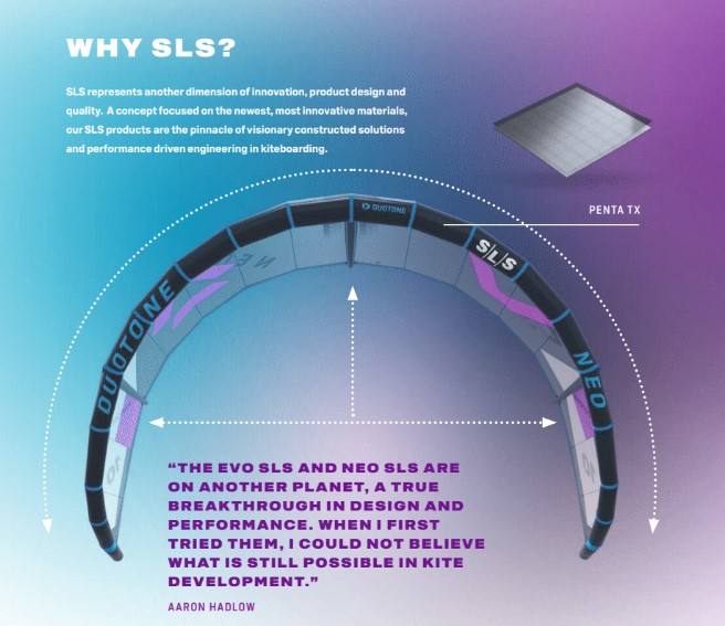 Aile de kite surf Duotone NEO SLS 2023  penta tx