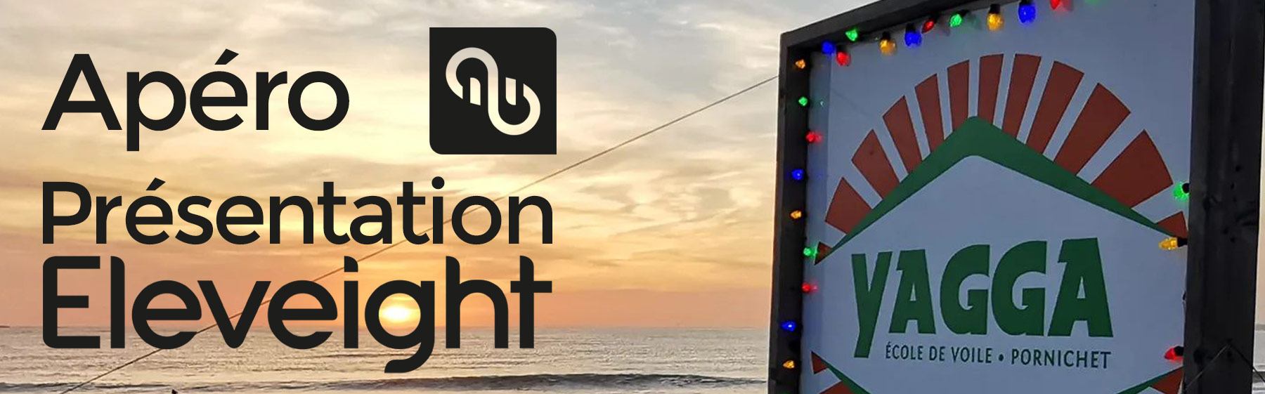 Apéro et présentation du matériel de kitesurf Eleveight wing 2023 rs+