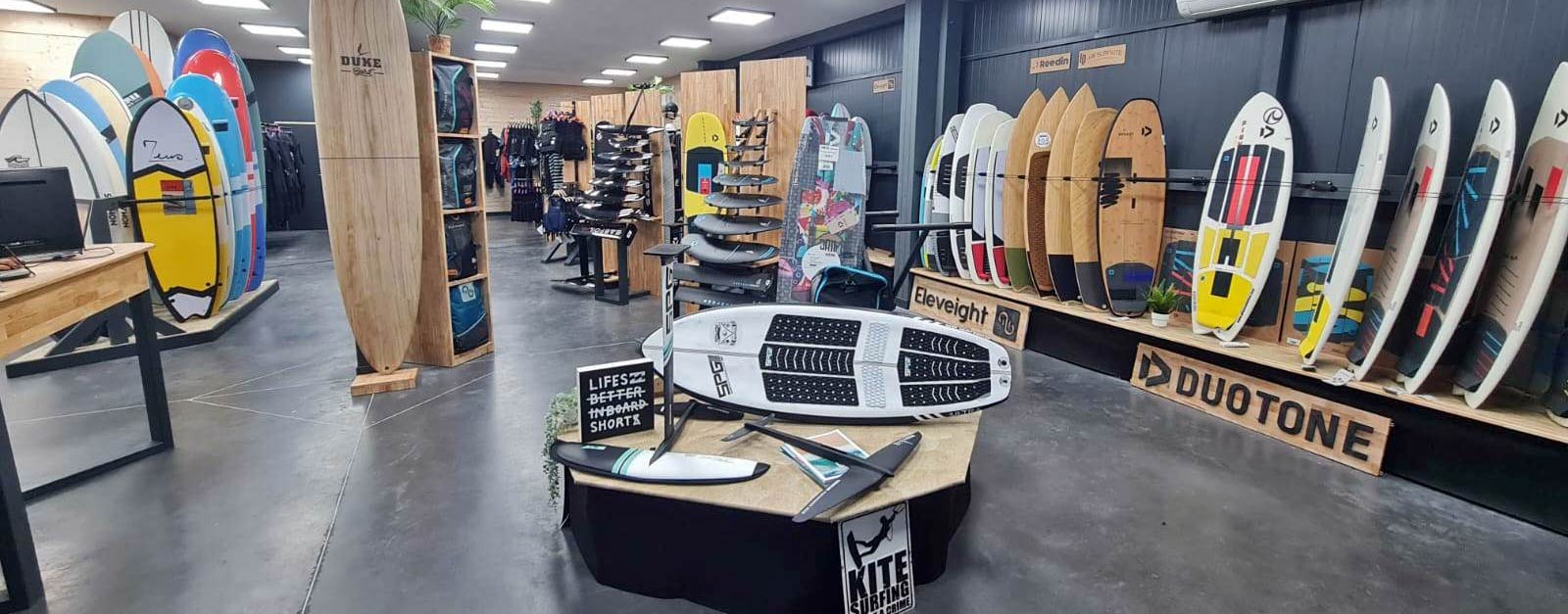 Nous vous accueillons dans un magasin 4 fois plus grand : kite, wing ,surf, foil à la baule, pornichet, saint nazaire