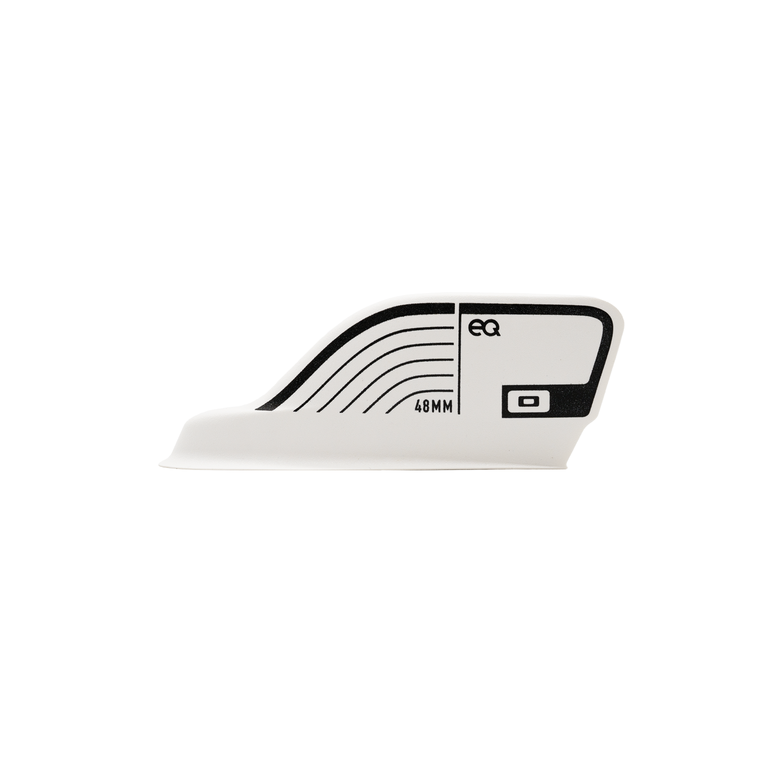 Gros plan sur la surface rugueuse des ailerons CORE EQ 1 Fin Set