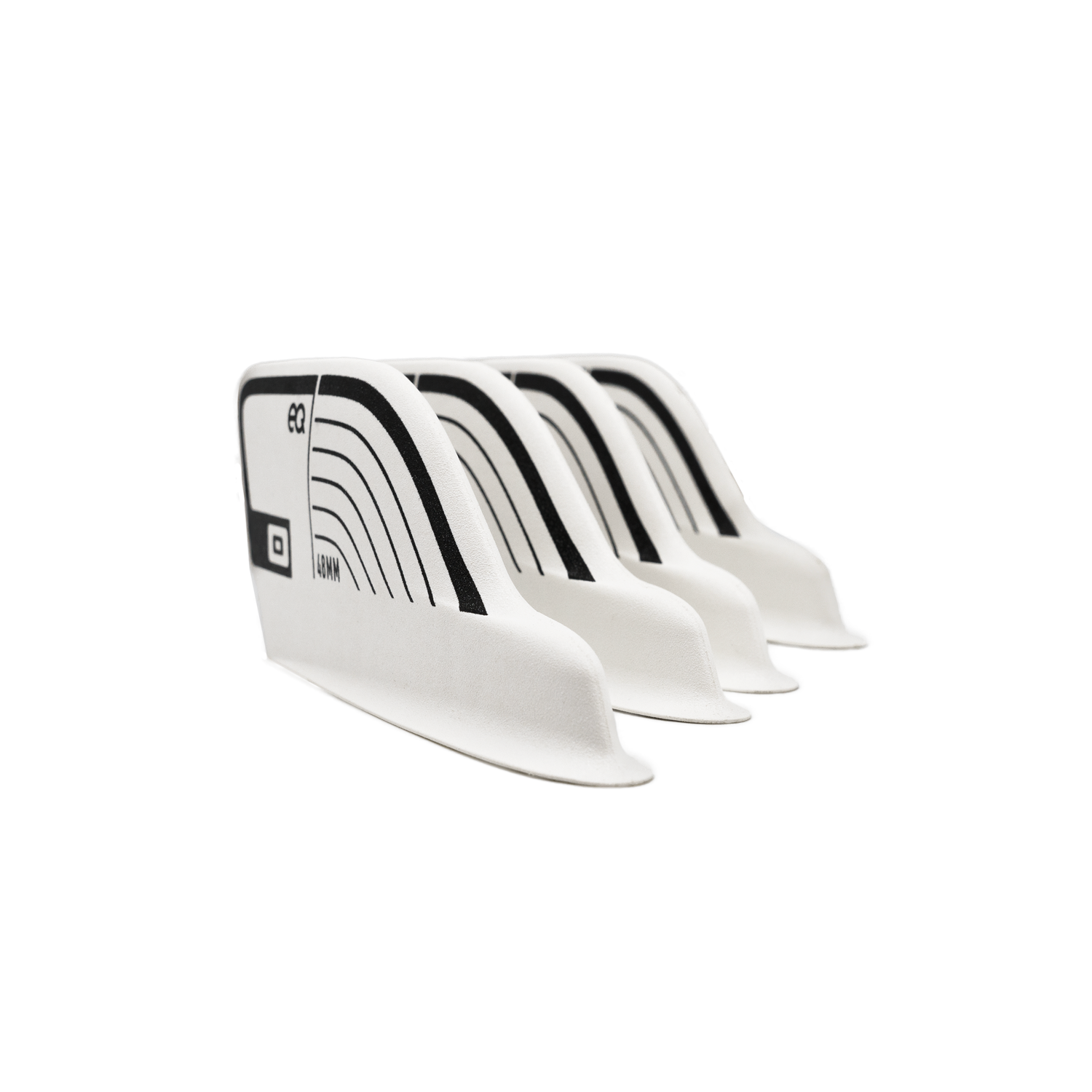 Vue détaillée des ailerons CORE EQ 1 Fin Set 2025