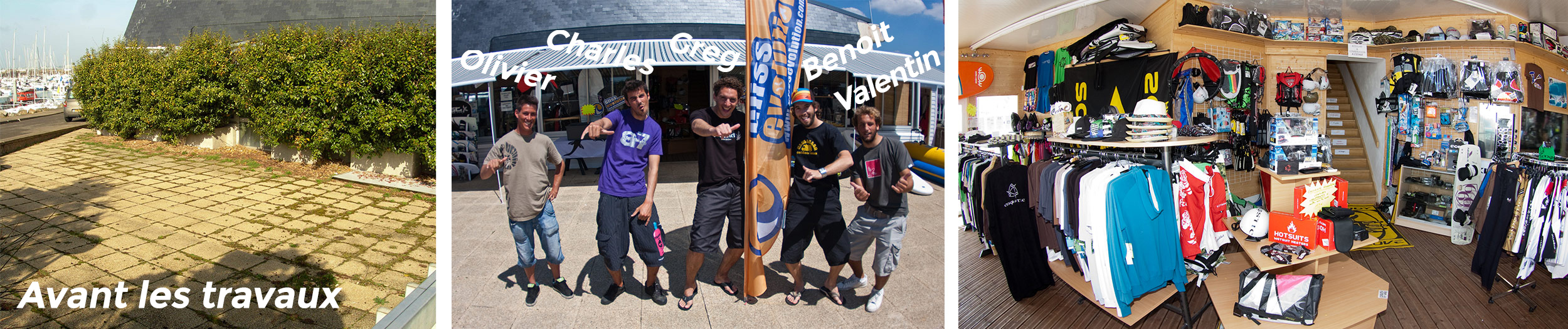 Magasin GlissEvolution sur le port de Pornichet en 2009