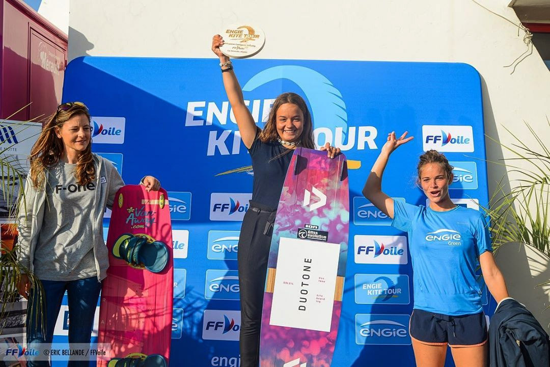 Félicitations à Nina qui termine 1ère au Engie kite tour 2019