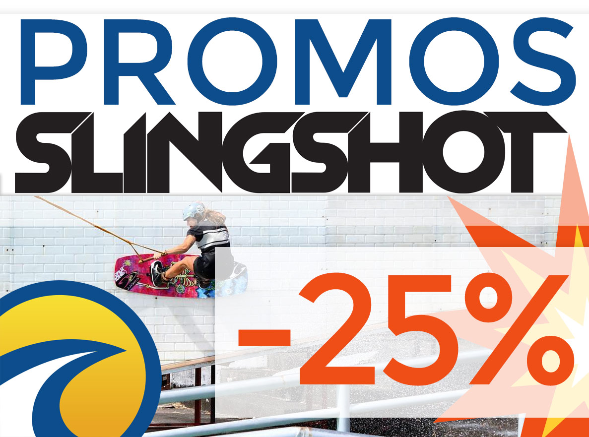 -25% sur le matos Slingshot Wake 2019, c'est le moment d'en profiter ! Wake, chausses, wakesurf...