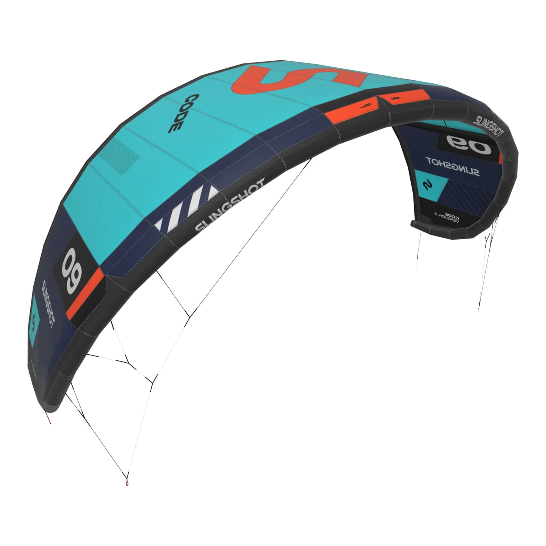 COLORIS BLEU AILE DE KITESURF SLINGSHOT CODE V2 2025