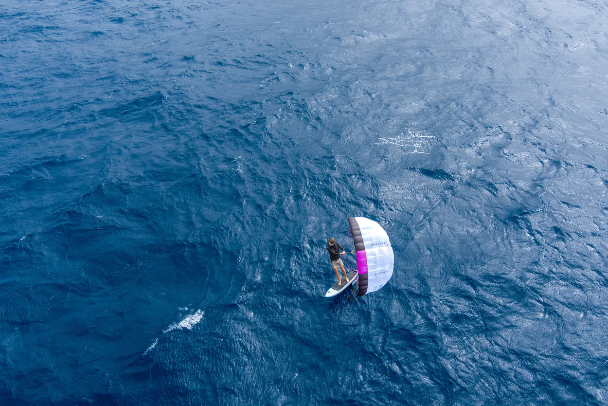 Duotone Paradox SLS 2026 - vue aérienne downwind