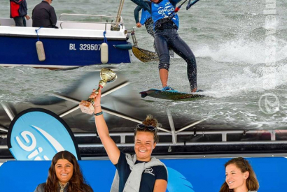 Engie kite tour 2019 + Vidéo : Nina Bivaud, 1ère femme à l'étape de Wimereux.