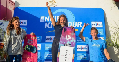 Nina termine 1ère au Engie kite tour 2019