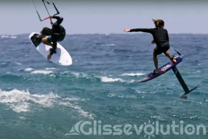 Fun en Surfkite et foil avec Kai Lenny et Jesse Rich