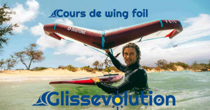 Les cours wingfoil, nouvelle activité chez KitEvolut