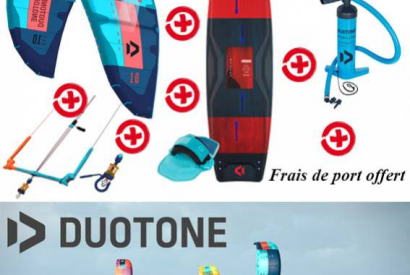 Pack kite surf 2019 Duotone Evo  + Vario + Barre Quad Contrôle